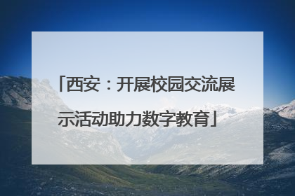 西安：开展校园交流展示活动助力数字教育