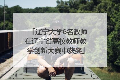 辽宁大学6名教师在辽宁省高校教师教学创新大赛中获奖