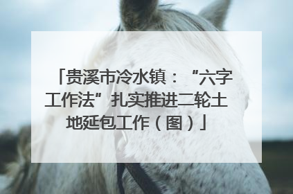 贵溪市冷水镇：“六字工作法”扎实推进二轮土地延包工作（图）