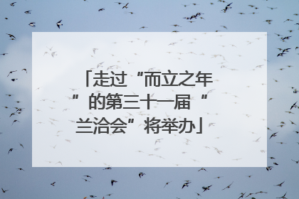 走过“而立之年”的第三十一届“兰洽会”将举办