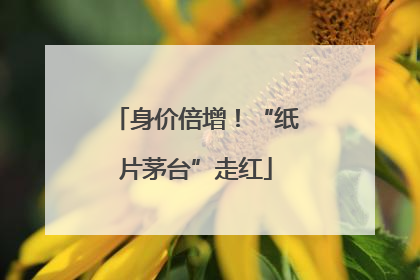 身价倍增！“纸片茅台”走红