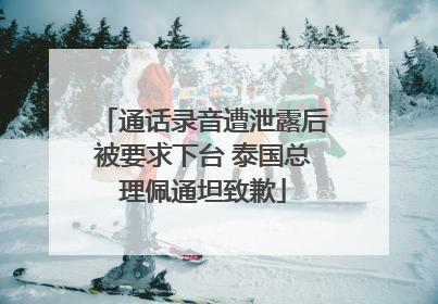 通话录音遭泄露后被要求下台 泰国总理佩通坦致歉