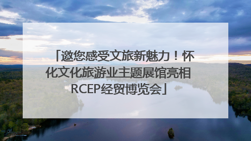 邀您感受文旅新魅力！怀化文化旅游业主题展馆亮相RCEP经贸博览会