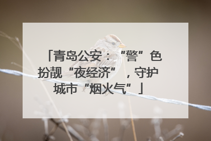青岛公安：“警”色扮靓“夜经济”，守护城市“烟火气”