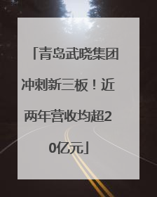 青岛武晓集团冲刺新三板！近两年营收均超20亿元
