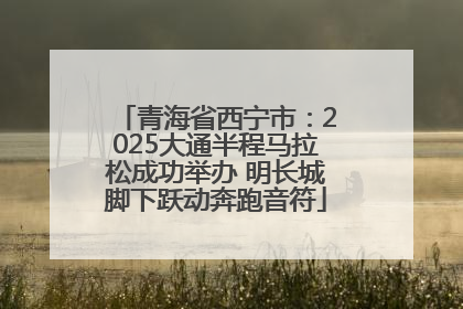 青海省西宁市：2025大通半程马拉松成功举办 明长城脚下跃动奔跑音符