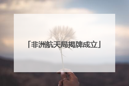 非洲航天局揭牌成立