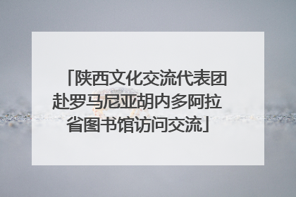 陕西文化交流代表团赴罗马尼亚胡内多阿拉省图书馆访问交流