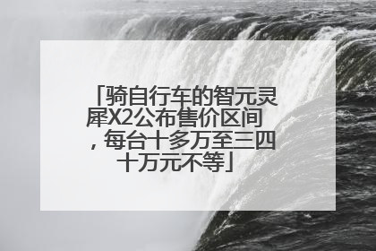 骑自行车的智元灵犀X2公布售价区间，每台十多万至三四十万元不等