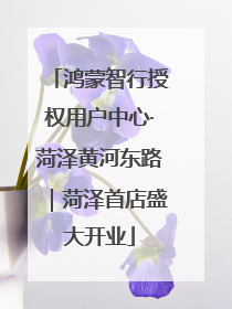 鸿蒙智行授权用户中心·菏泽黄河东路｜菏泽首店盛大开业
