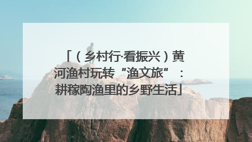 （乡村行·看振兴）黄河渔村玩转“渔文旅”：耕稼陶渔里的乡野生活
