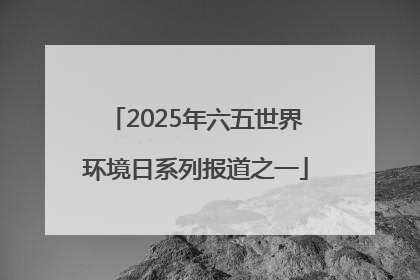 2025年六五世界环境日系列报道之一