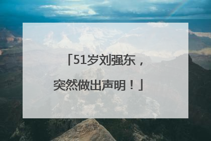 51岁刘强东，突然做出声明！