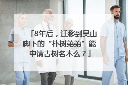8年后，迁移到吴山脚下的“朴树弟弟”能申请古树名木么？