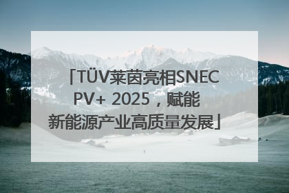 TÜV莱茵亮相SNEC PV+ 2025，赋能新能源产业高质量发展